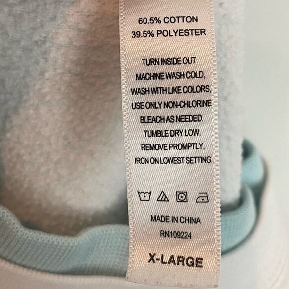 Vintage beaded Snowman sweatshirt double collar - Picture 7 of 9